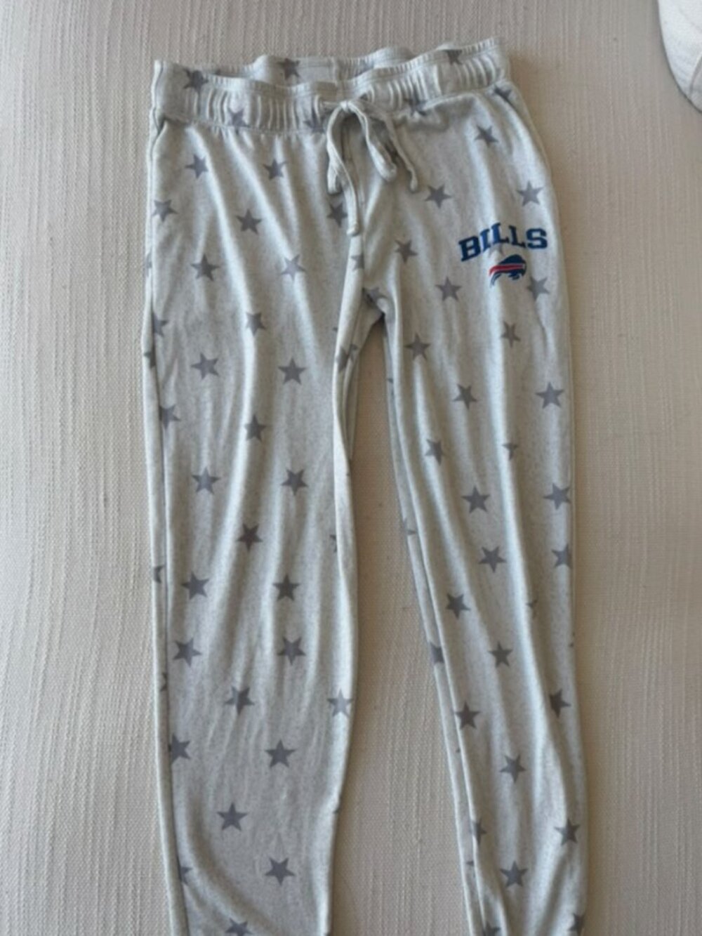 Official NFL Buffalo Bills Star Print Pajama Jogger Pants – Women's XS